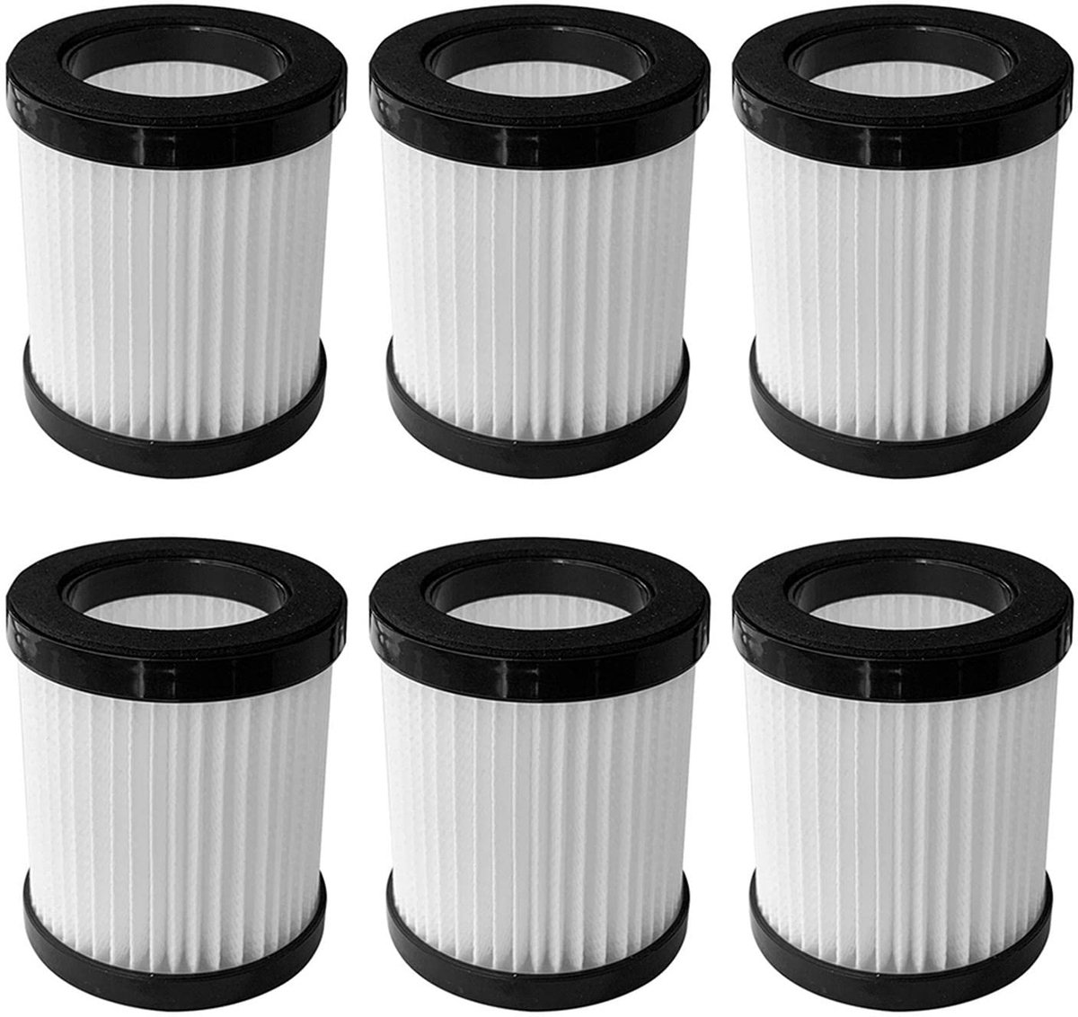 Stofzuigerfilter 6 stuks - vervangend voor MOOSOO XL-618A en M8-PRO - hoogwaardige filtratie - houdt uw huis stofvrij - ShopVlot