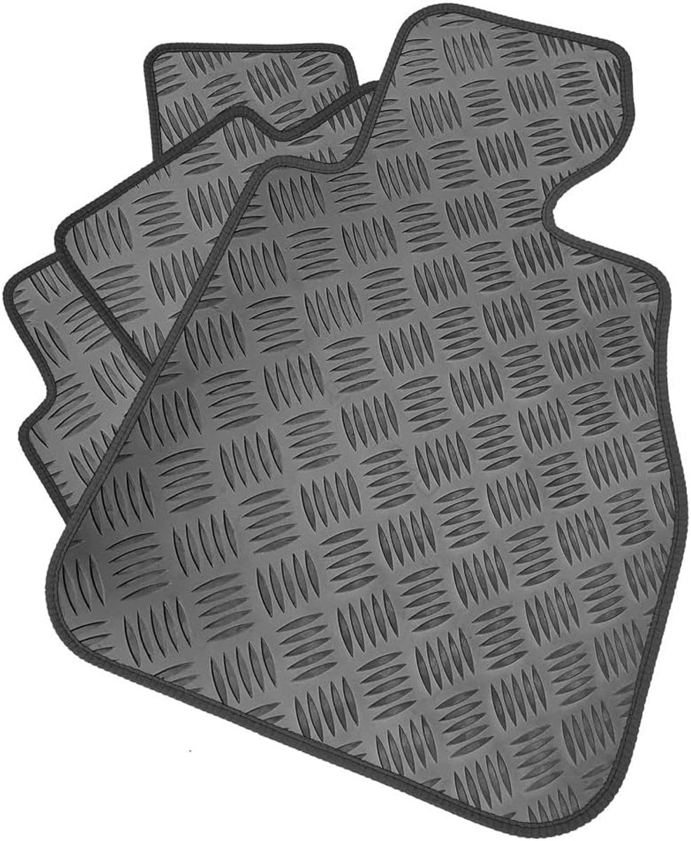 SnelShoppen - Rubber Auto Mat Set Voor Ford Fiesta (MK 7) 2011-2017 - Op Maat Gemaakte Heavy Duty Waterdichte Antislip Matten - Set van 4