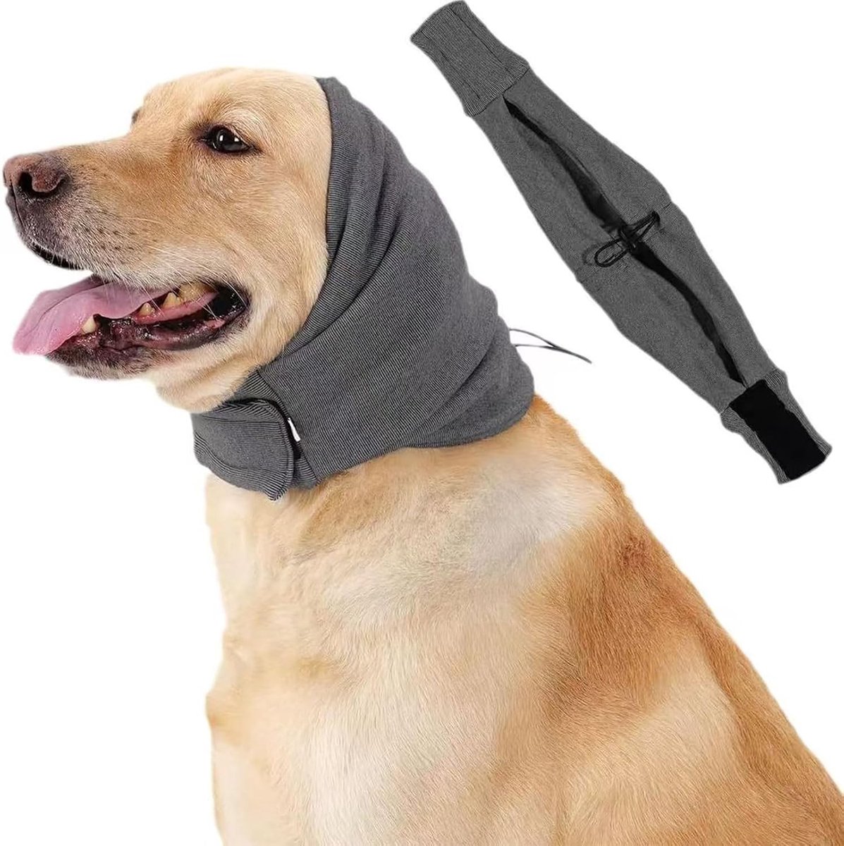Verstelbare en Ademende Oordoppen voor Honden, Geluiddempende Hoed voor Rust en Bescherming tijdens Feestdagen en Verzorging