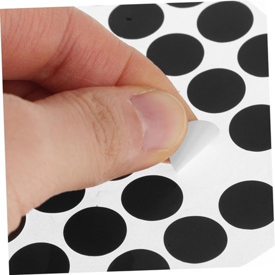 Pooltafelstickers - biljartreparatiepatch - voor het nauwkeurig plaatsen van de bal - duurzame kwaliteit - 16 x 11.5 cm - zwart — afbeelding 3