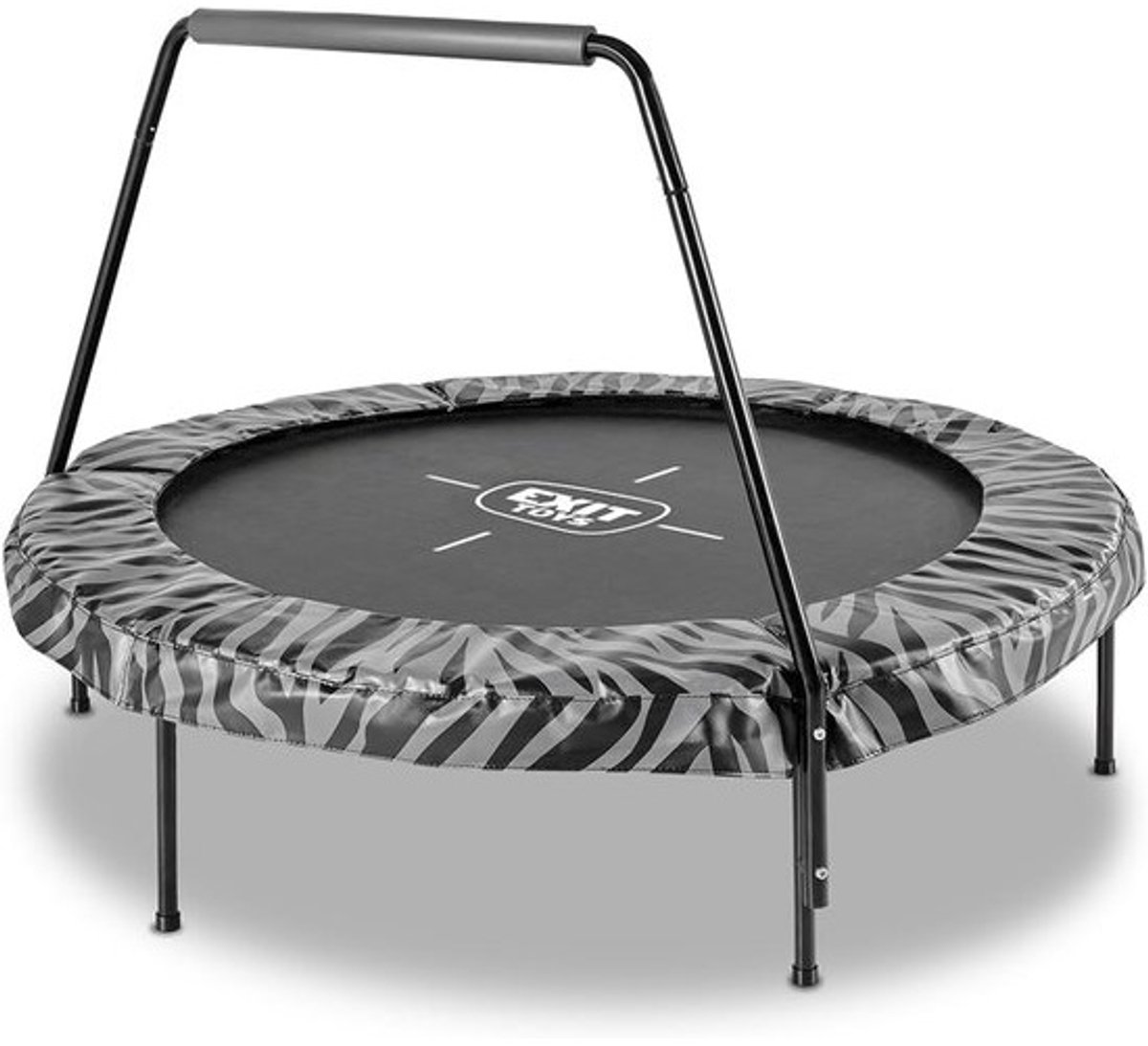Ronde kindertrampoline met beugel - Ø 140 cm - Speelgoed voor peuters en kleuters - Voor binnen en buiten