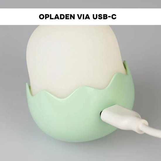 Nachtlampje Baby Eggy Geel - Nachtlamp van Merkloos — afbeelding 2