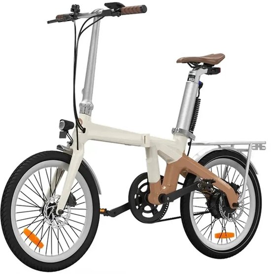 ADO Air Carbon - Elektrische Vouwfiets - 20 inch - 250W motor - Actieradius tot 100 km - Hydraulische schijfremmen - 346Wh accu - Lage instap - Beige — afbeelding 5