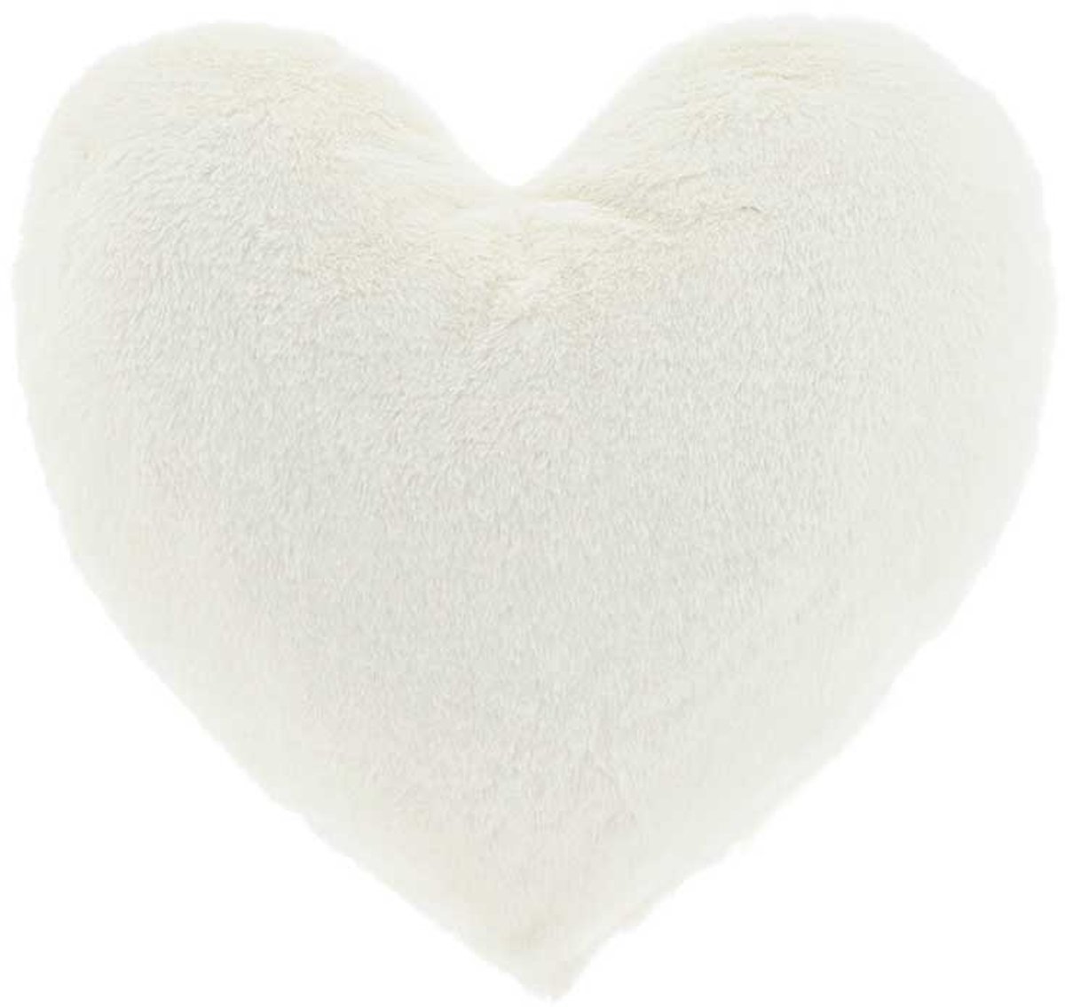 Unique Living Kussen hart - 45x35cm - duifwit