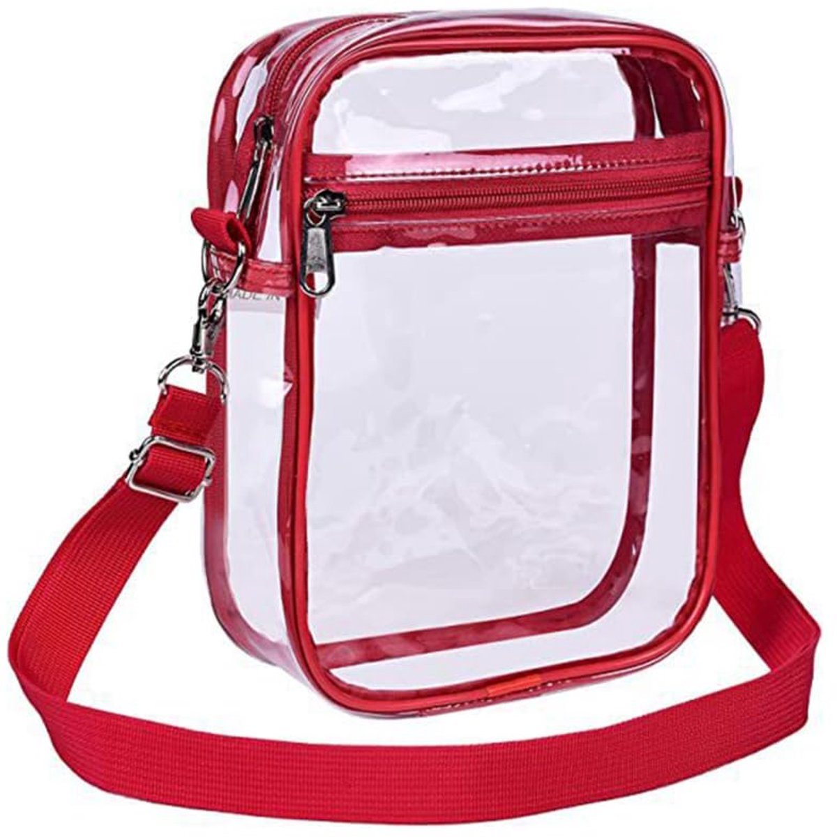 Doorzichtige schoudertas, PVC cosmetische schoudertas met verstelbare band voor concerten, dagelijks werk, reizen en - ShopVlot