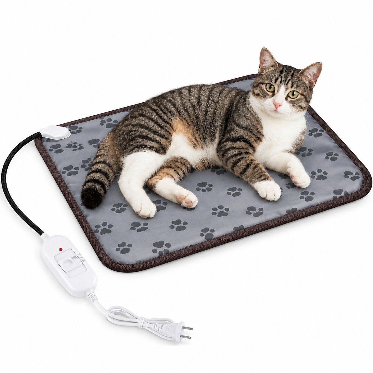 VHV - Warmtemat kat - 45 cm- warmtemat hond - Kattenmand verwarming - Warmtemat voor huisdieren - Verwarmingsmat - Met anti-kauwdraad - voor honden