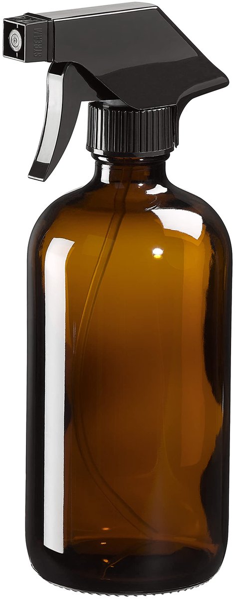 Spuitfles 480 ml - Bruin gerecycled glas - Vergrendelende trigger - Ideaal voor reinigen en bewateren - ShopVlot