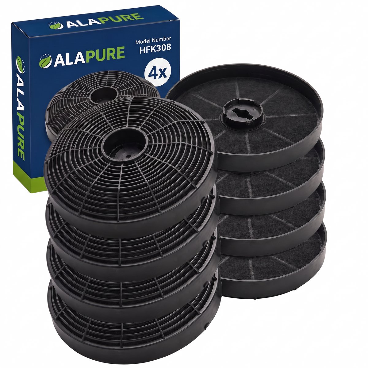 4x koolstoffilter voor Gorenje HOTT0029 / AH135 / 417308