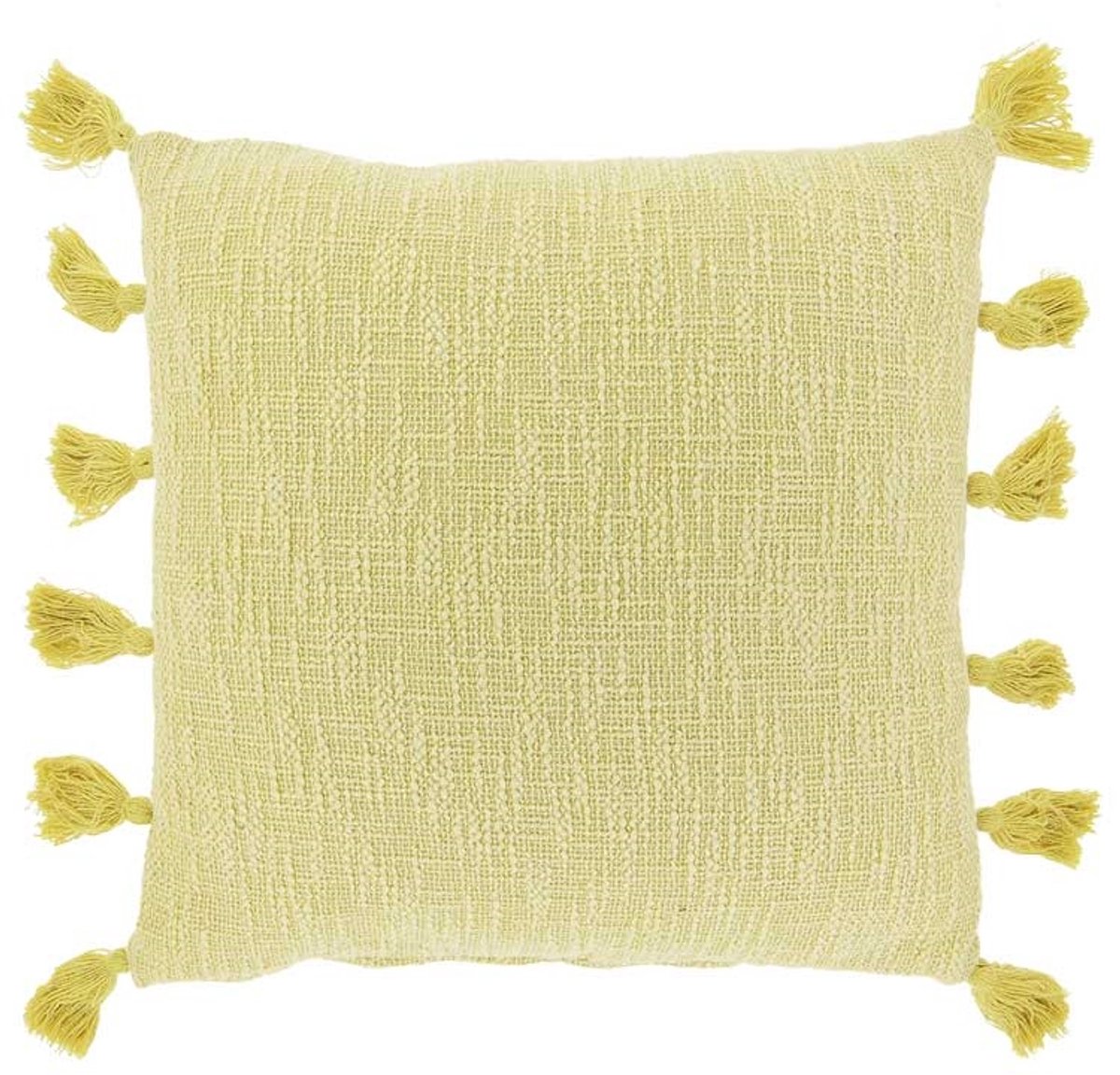 Unique Living Sierkussen Jonne Lemon Yellow -45x45cm Geel