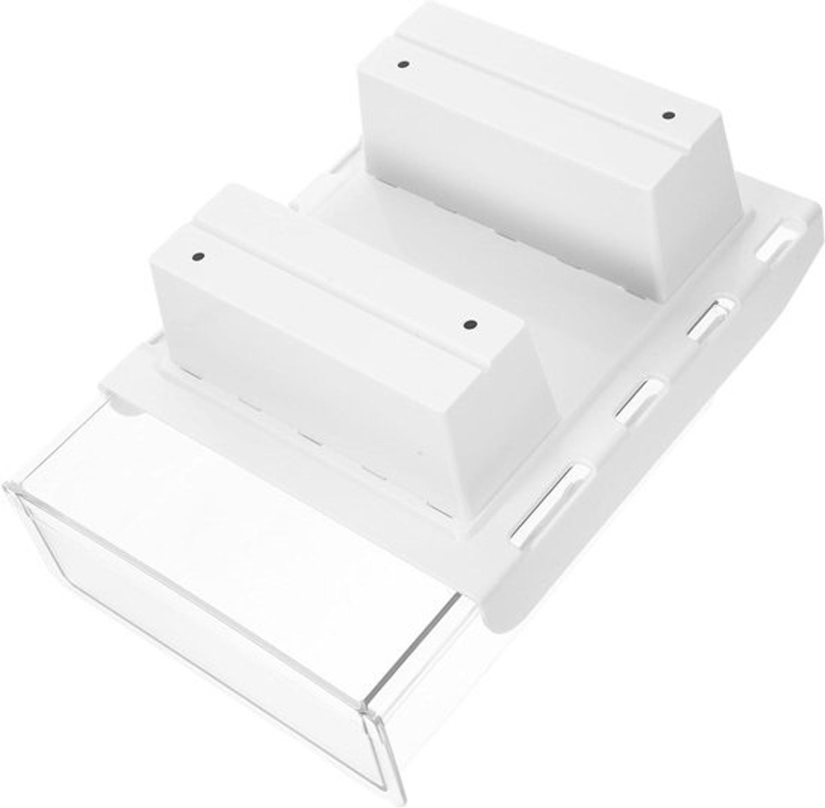 Bureaulade-organizer - Verborgen opbergdoos - Bureau opruimen - Onder het bureau - 21.1x18.1x6.4 cm - Transparant