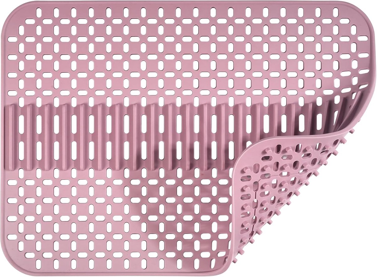 Draining Mat, Sink Silicone Large, 43 x 32 cm, Drainer Mat, Sink Mat, Kitchen Mat, Heat Resistant, Sink Protection - ShopVlot