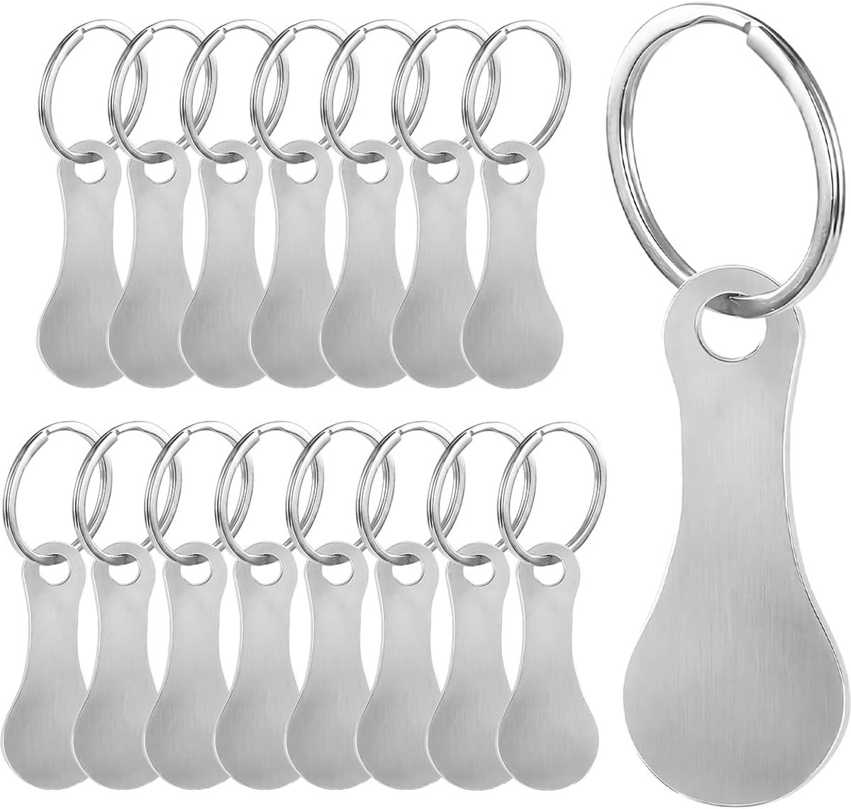 16 stuks winkelwagenontgrendelers, voor sleutelhangers om uit te trekken - ShopVlot