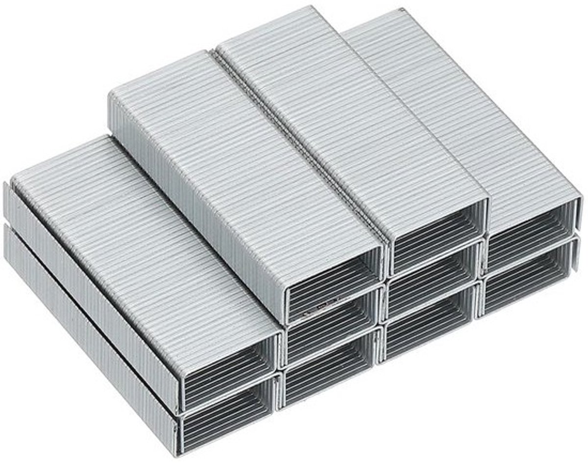 Nietjes - Kantoorbenodigdheden - Documenten ordenen - Gladde bevestiging - 50.000 stuks - Zilver