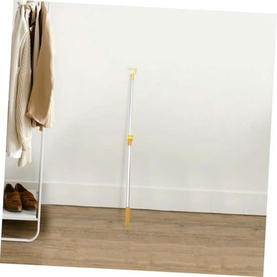 Telescopische kledingstok - Hanger voor waslijnstok - Kleding ophangen - Verstelbare lengte - 102 cm - Blauw — afbeelding 2