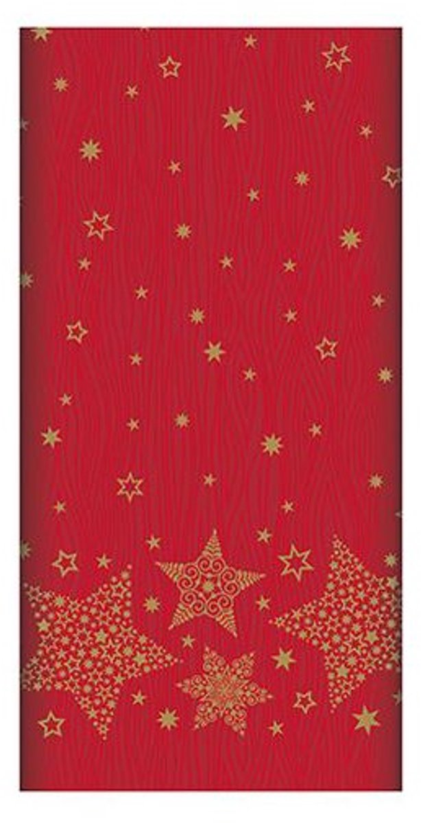 PAPSTAR kerst-tafelkleed Christmas Shine, crème, airlaid, 180×120 cm