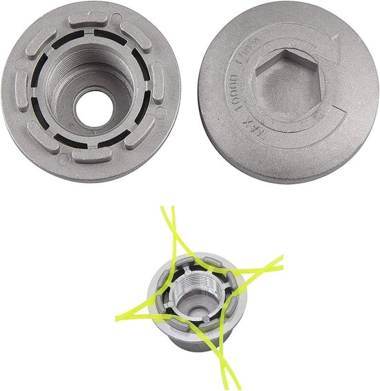 Dubbele Hoofd Grasmaaier Accessoires, Benzine Bosmaaier, Vervangingsspoel met Plat Hoofd voor Tuinonderhoud en Grasmaaien — afbeelding 4