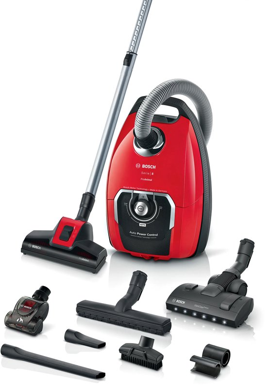 Bosch Serie 8 BGB8PET0L stofzuiger - 15 meter actieradius - 890 W - XXL Stofzak