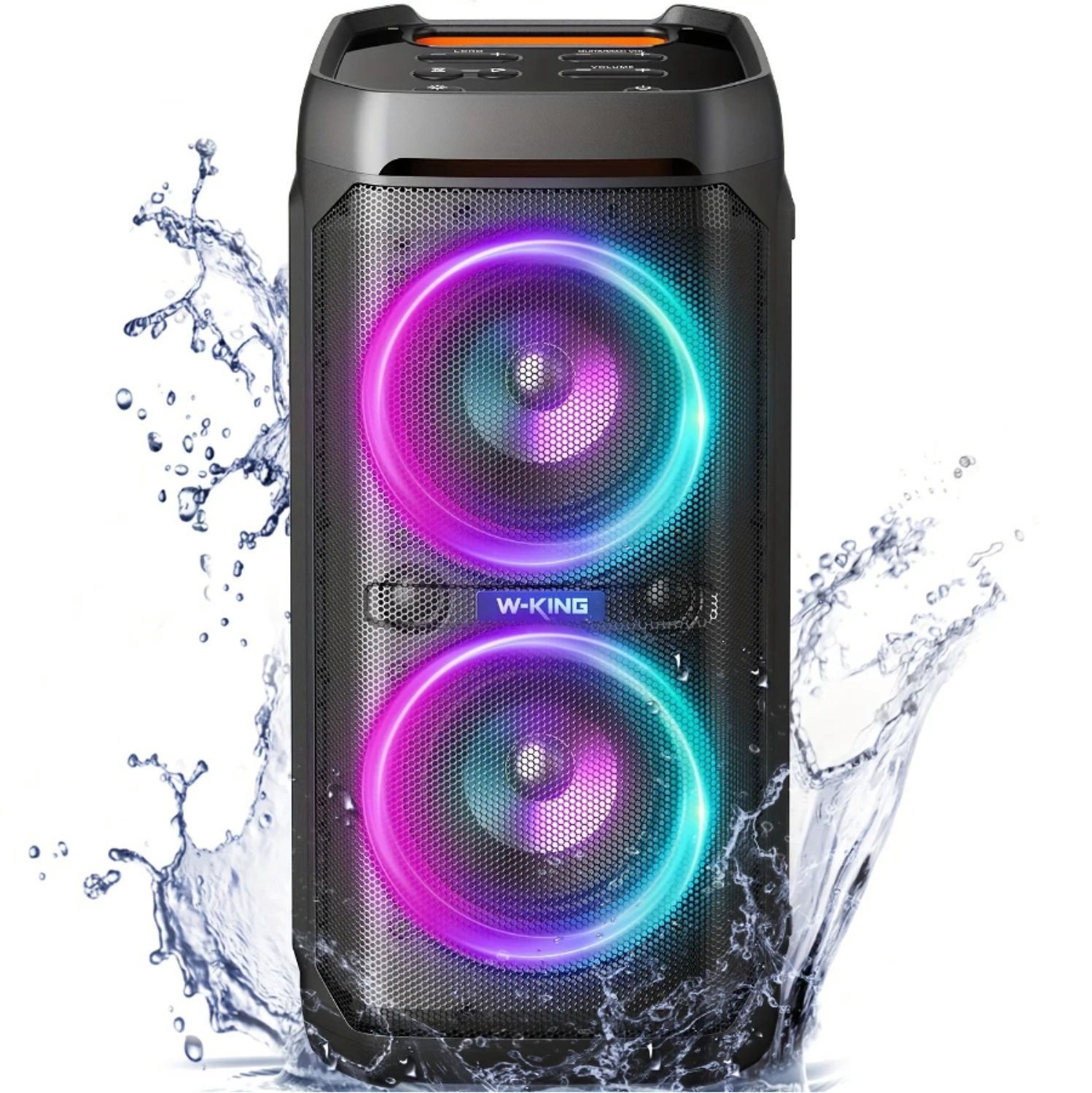 Aafinity W-KING T11 Bluetooth Speaker, 100W RMS, IPX6 Waterdicht, Bluetooth 5.3, Krachtige Bas
