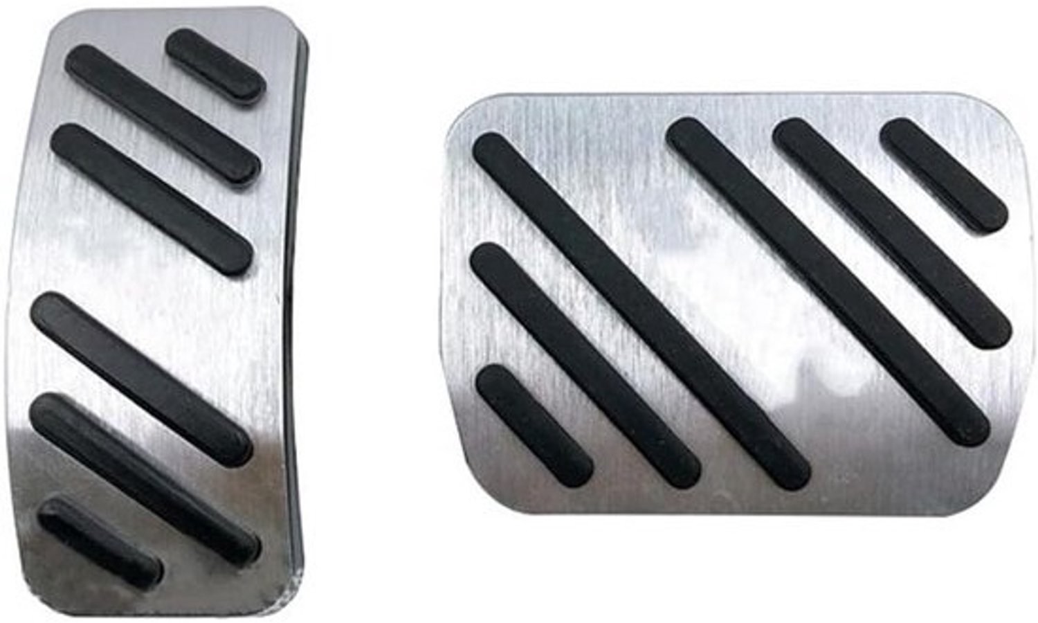 Pedaalhoezen Auto - Pedaalkussens Set - Verbeter Rijcomfort - Vergroot Contactoppervlak - 50 x 10 x 10 cm - Zilver