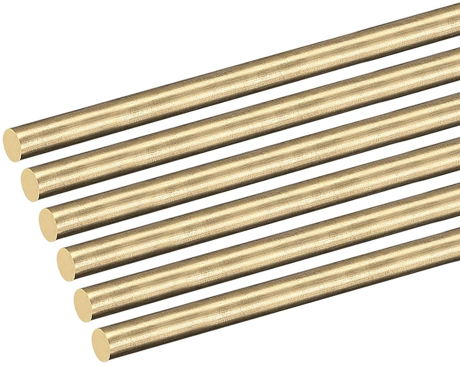 DMiotech 6pcs 4mm x 250mm, brass, solid, round, brass shank - ShopVlot