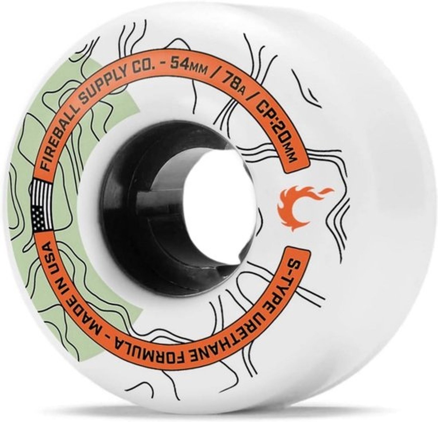 Zachte skateboardwielen 54mm 78A cruiserwielen Set van 4 Voor alle terreinen