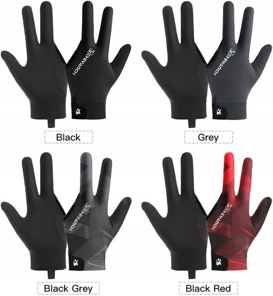 Merkloze Biljarthandschoen - 3 Vinger, Ademend & Antislip — afbeelding 4