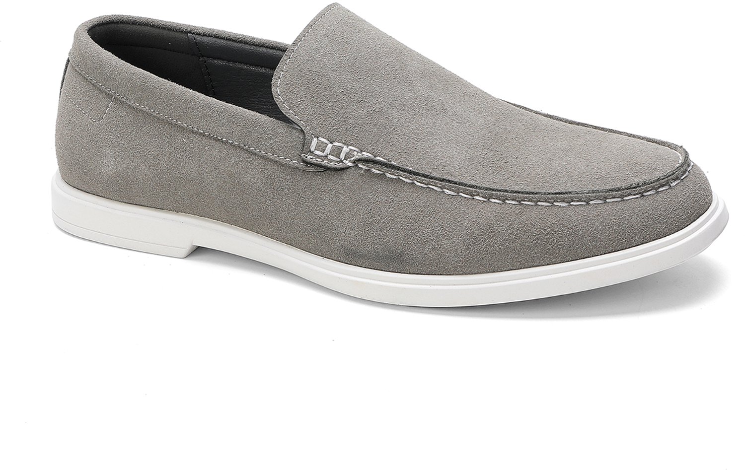 Vinto® Loafers Heren - Instappers - Heren Schoenen - Nette Schoenen - Lichtgewicht - Rubberen Zool - Grijs - Maat 44