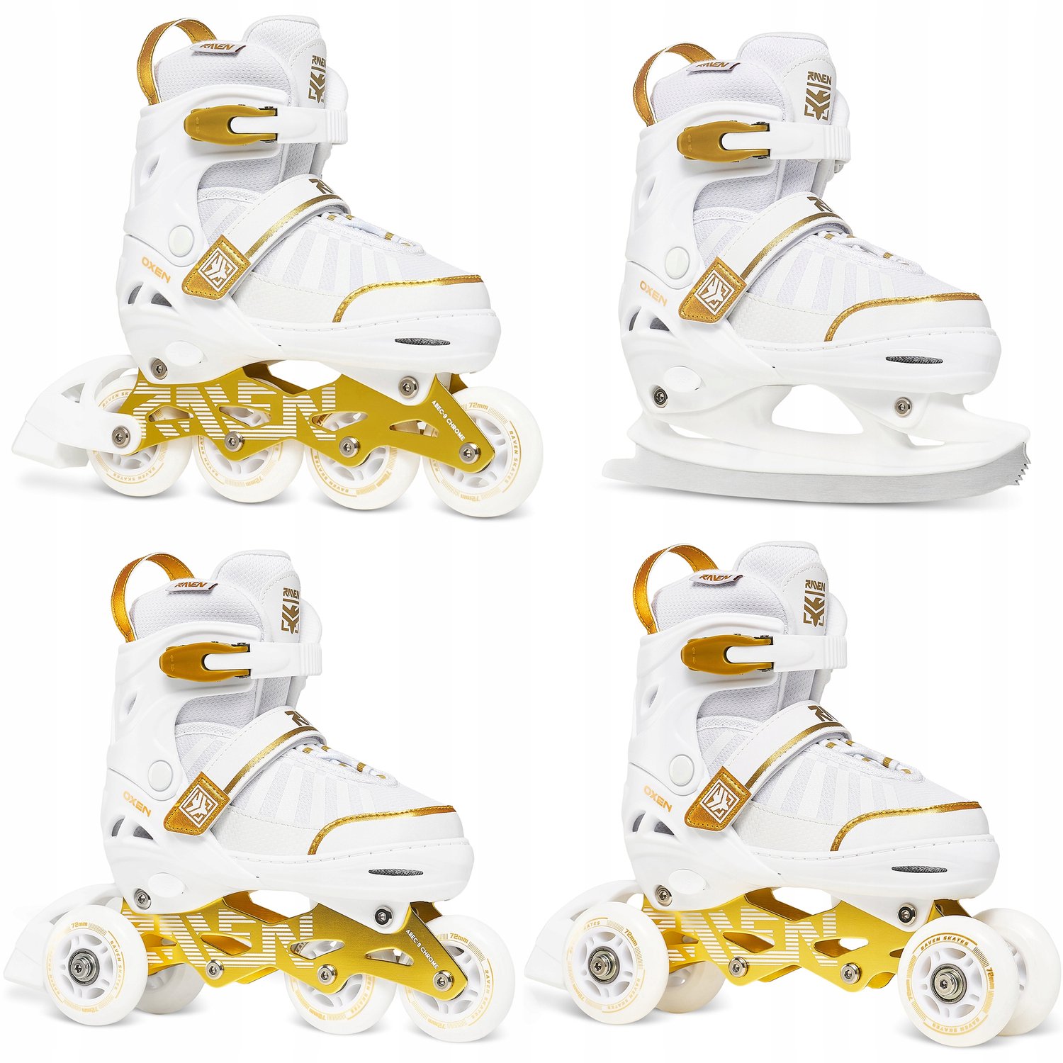 Raven Oxen 4-in-1 Kinderrolschaatsen/Schaatsen