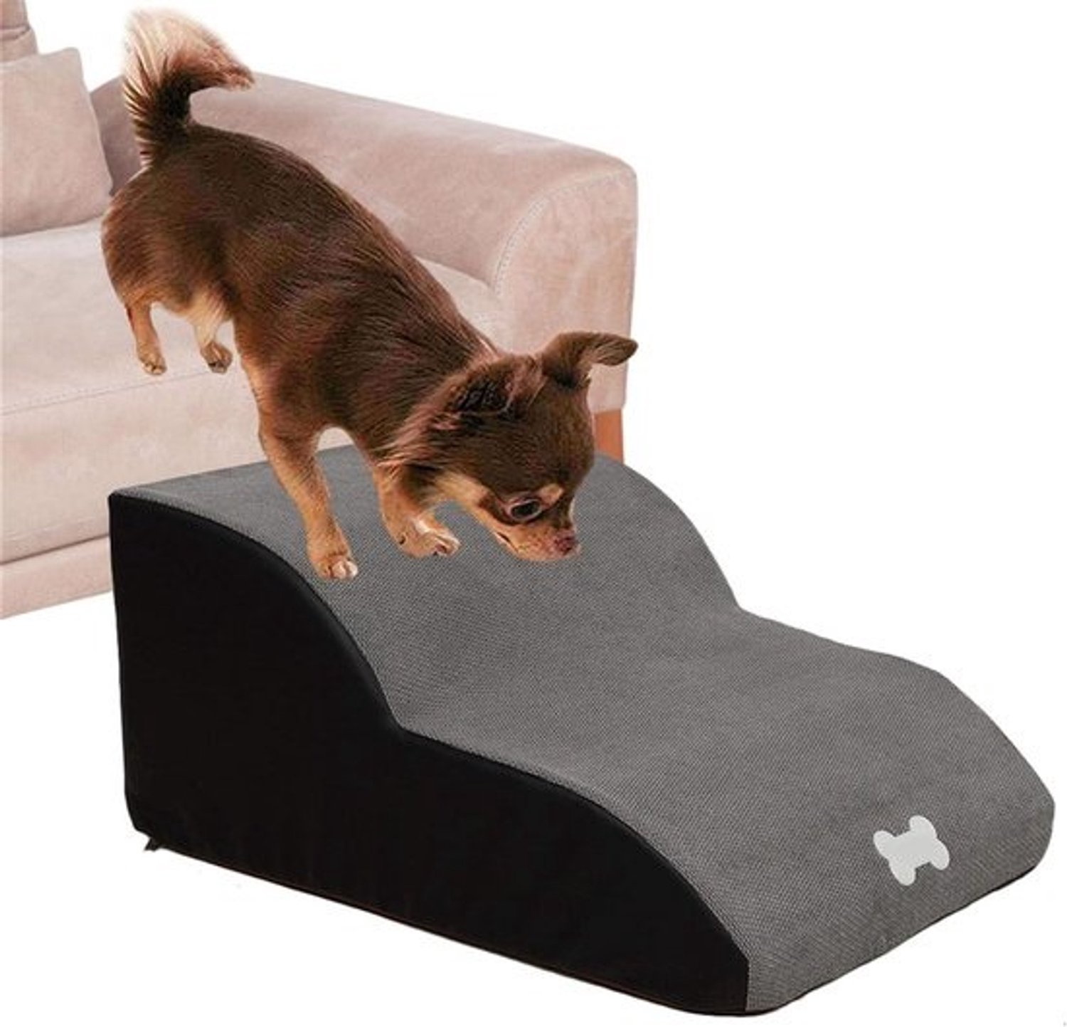Huisdier trappen - Honden ladder - Huisdieren helpen - Stevig en comfortabel - 55 kg draagkracht - Grijs