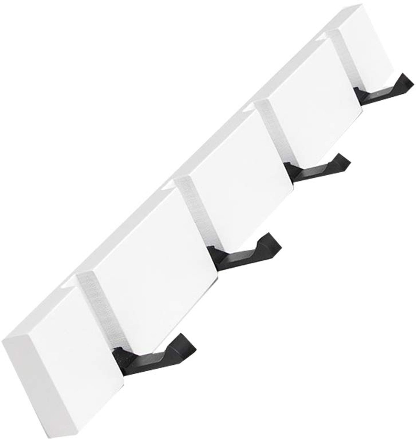 Hakenlijst 40cm - Hout - 4 kledinghaken - Ideaal voor aan de muur - ShopVlot