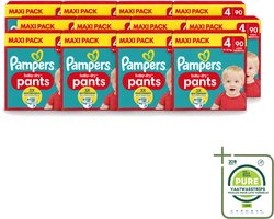 12 x Pampers – Luierbroekjes – Baby Dry Pants Maat 4 – 90 Luiers - Grootverpakking - Vaatwasstrips - Baby Luier - Luierbroek - Droge Luier - Luier Voor Baby - Luier Voor Kind