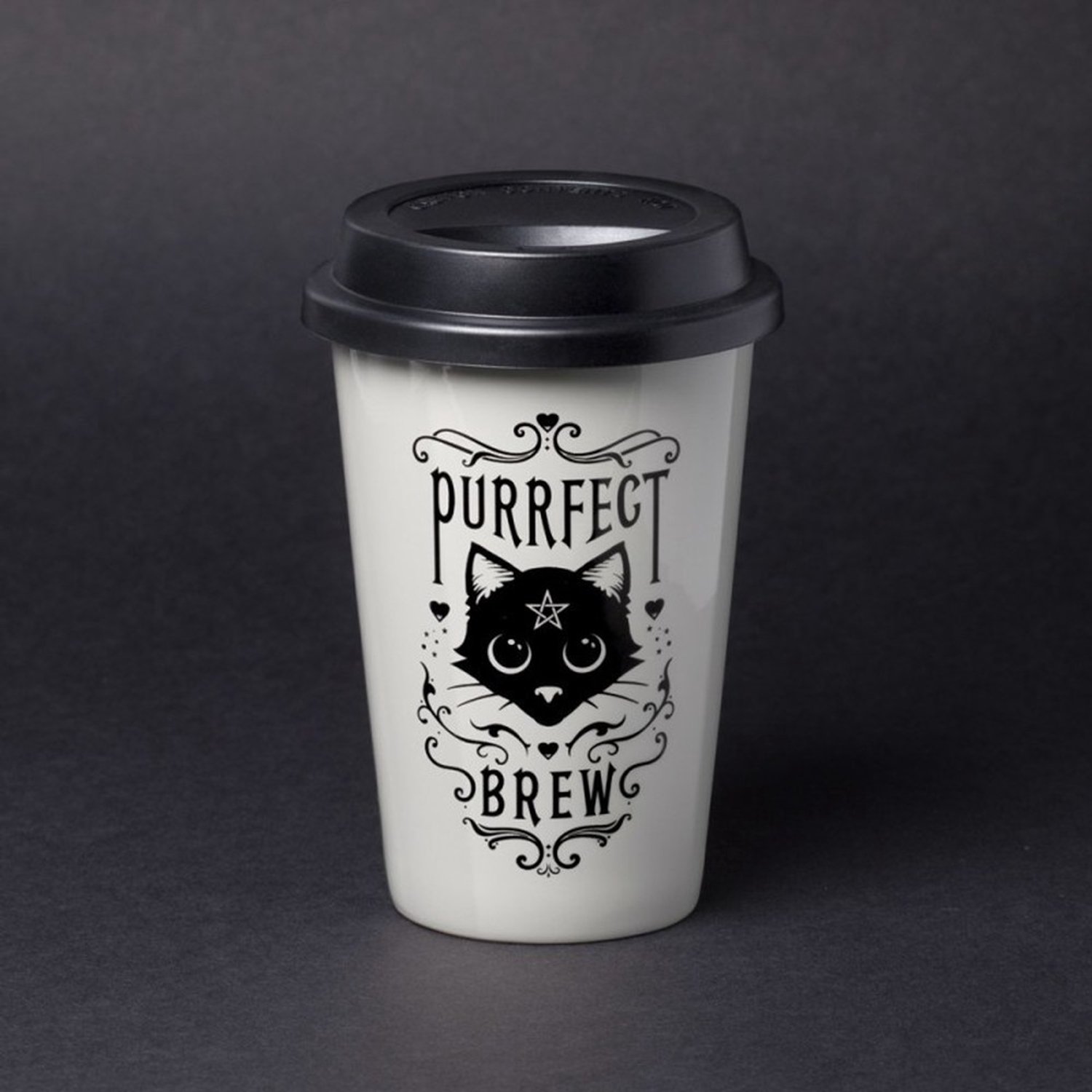 Alchemy - Purrfect Brew Reisbeker - Gebroken wit