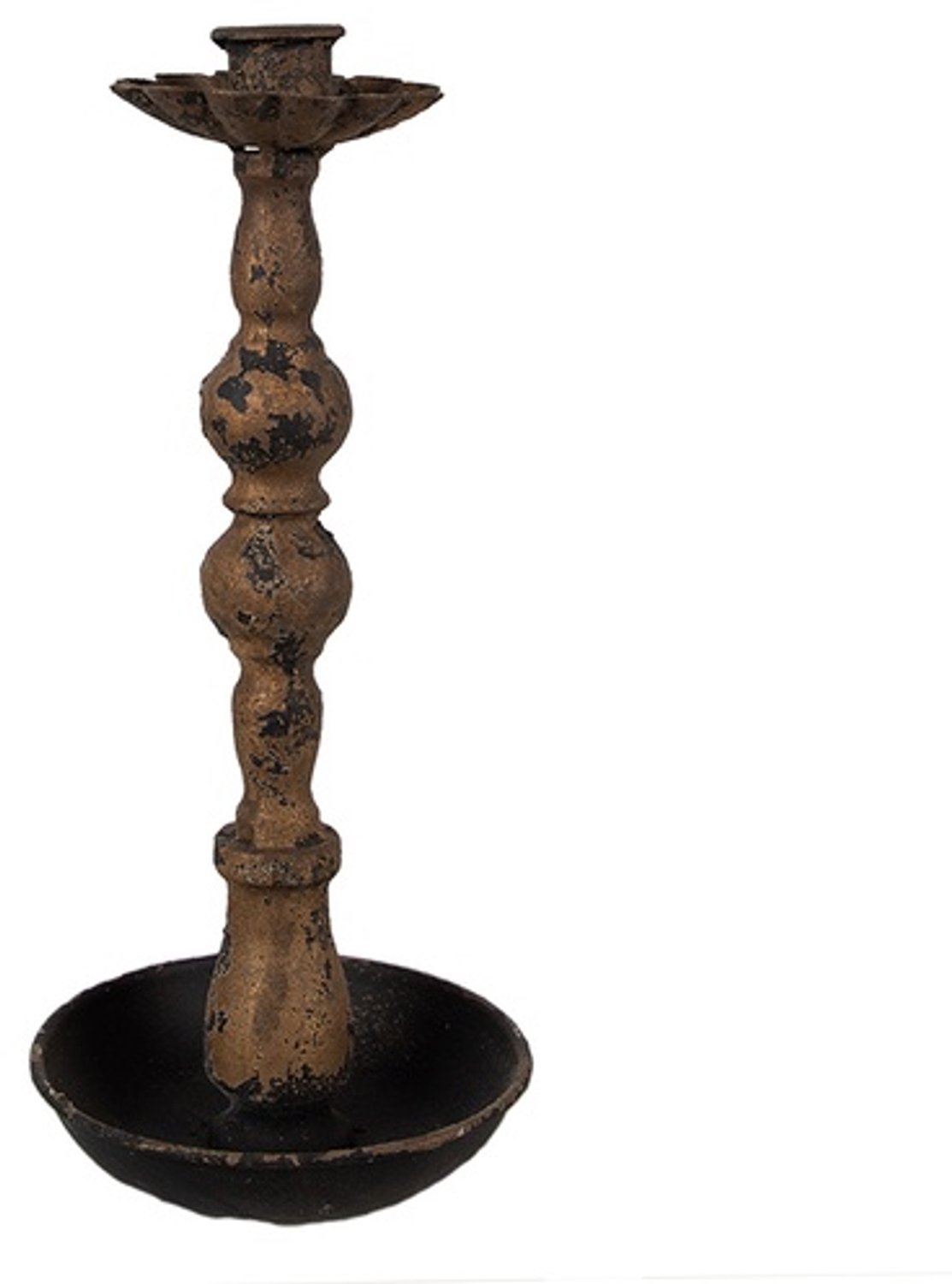 Clayre & Eef Kandelaar 25 cm Zwart IJzer