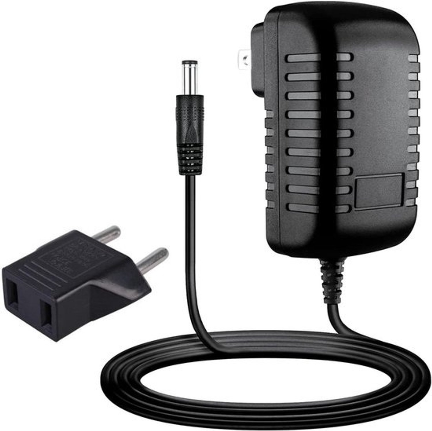 Adapter Lader - Netsnoer Vervanging - Apparaat Opladen - Universele Ingang - EU Stekker - Zwart