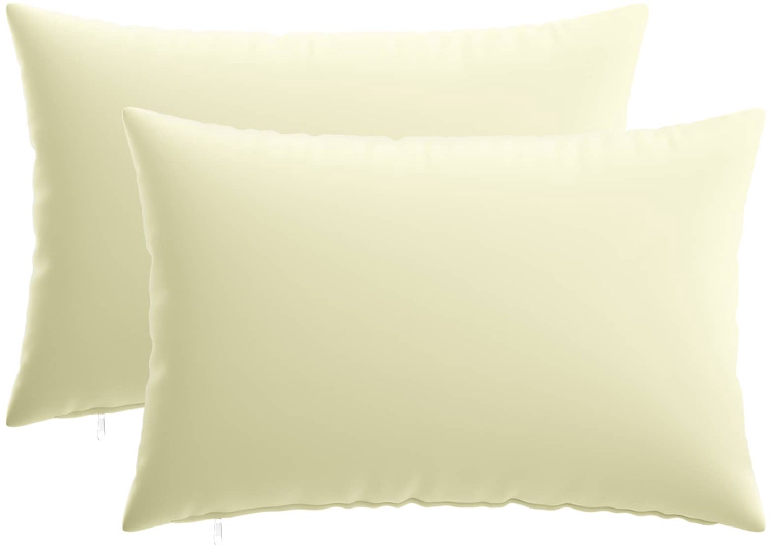vidaXL Dekenkussen - 2 - st - HEERLEN - Crèmekleurig - 50 - x - 80 - cm - Polyester