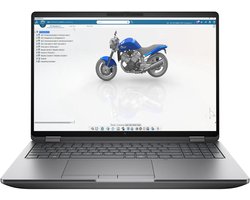 HP ZBook Fury G1i Wolf Pro Security Edition Intel Core Ultra 9 285HX Mobiel werkstation 40,6 cm (16") WUXGA 32 GB DDR5-SDRAM 1 TB SSD NVIDIA RTX PRO 2000 Blackwell Wi-Fi 7 (802.11be) Windows 11 Pro AI Workstation, AI PC Zilver