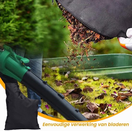Verstelbare Bladblazer en Bladzuiger Zak - Universele Vervangingszak voor Bladeren, Zwart, Groot, Ideaal voor Tuinonderhoud en Bladverzameling — afbeelding 3