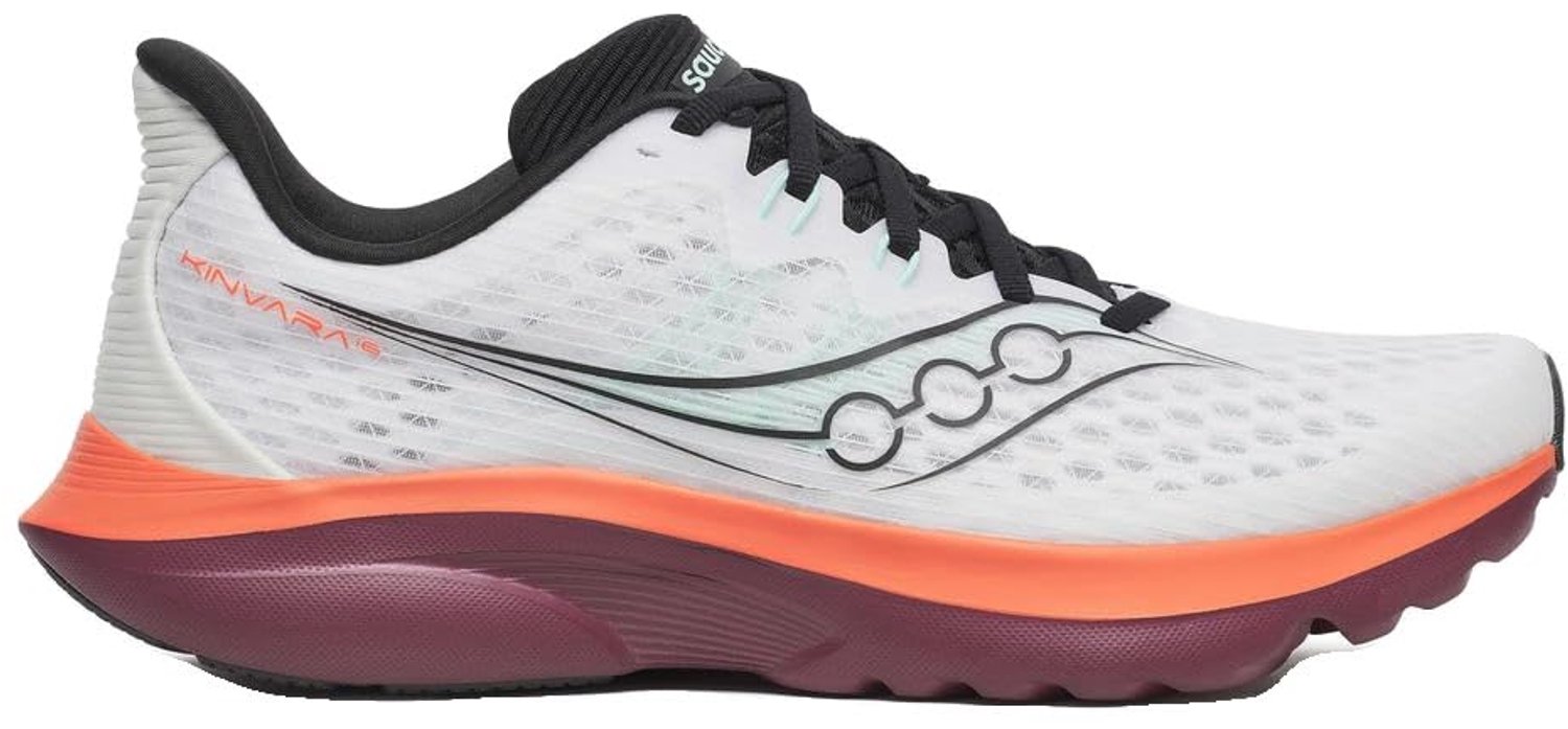 Saucony Kinvara 16 Hardloopschoenen Heren /Crimson 42.5 Wit