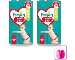 2 x Pampers – Luierbroekjes – Pants Maat 3 – 56 Luiers - Bulkverpakking - Luiers voor baby - Douchemop - Luierbroekjes