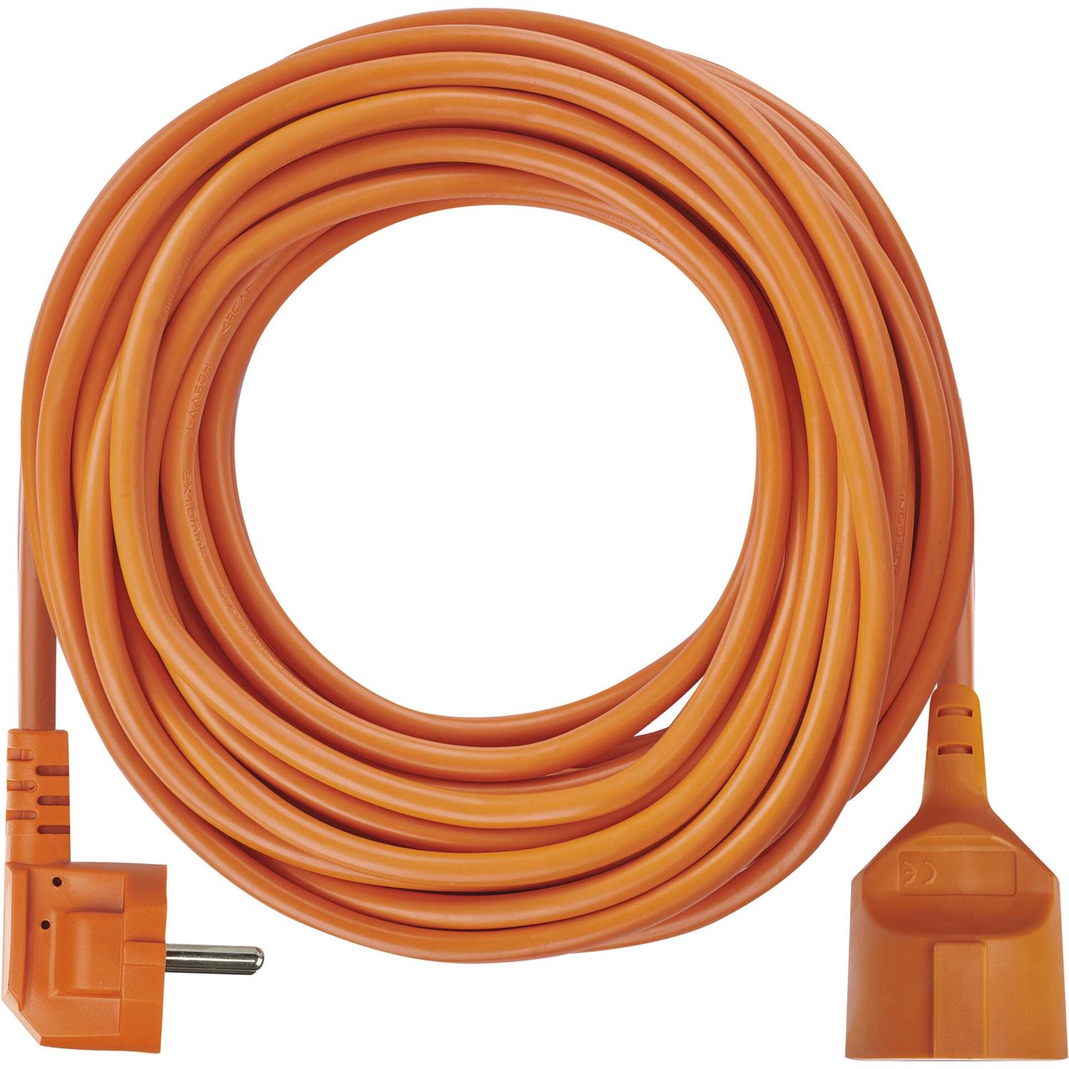 Emos Verlengsnoer 15m - Verlengkabel Buiten - met Randaarde - PVC - 3x1.5mm² - H05VV-F3 - Geaard - IP44 - Oranje