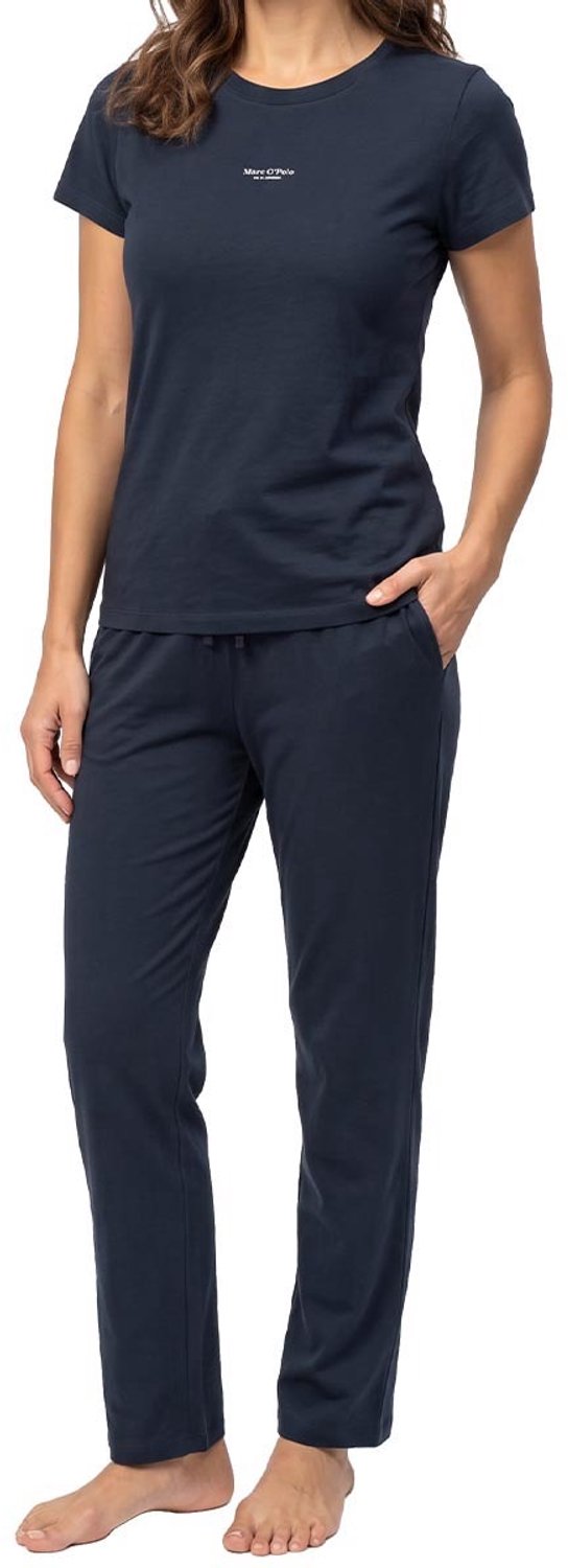 Marc O'Polo Dames pyjama Cotton donkerblauw