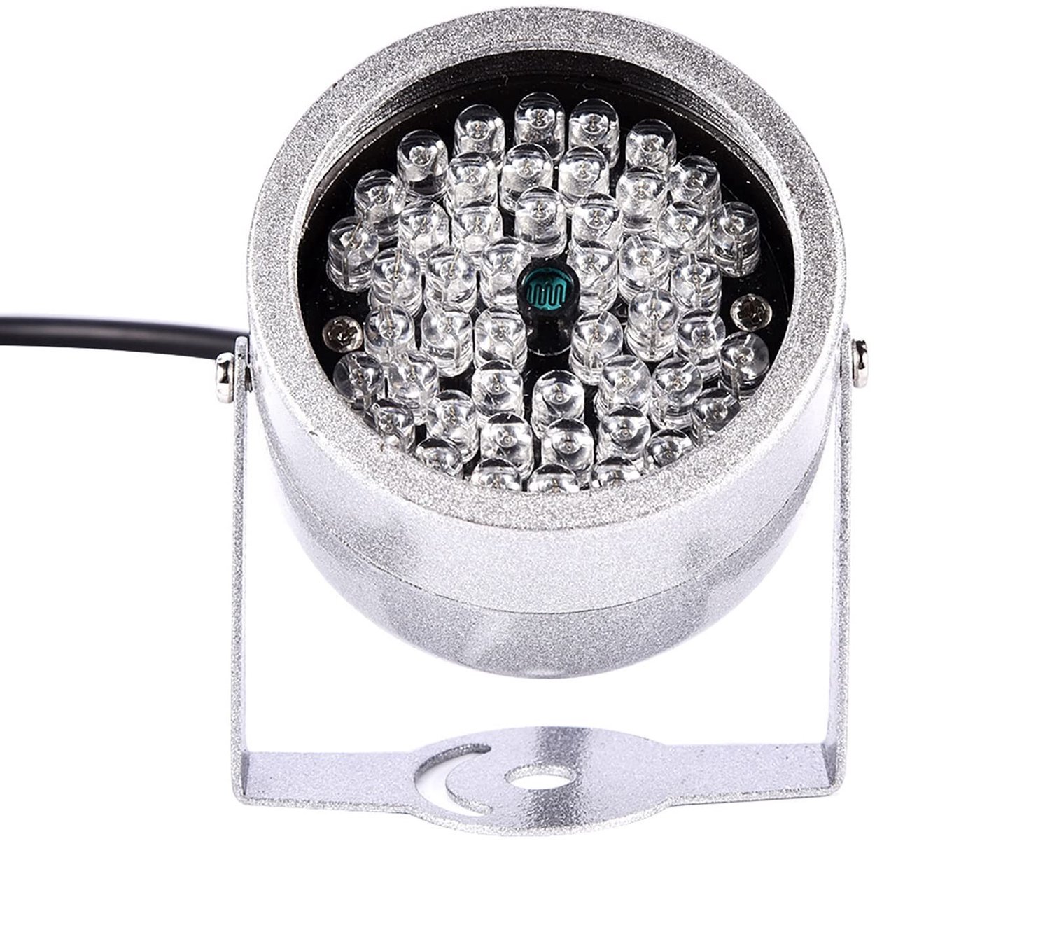 Infrarood Nachtzichtlicht Waterdicht - 48 LED IR-verlichting - Verbetert CCTV-beveiliging - Ideaal voor Nachtelijke Bewaking - Automatische Inschakelsensor - Weerbestendige Aluminium Behuizing
