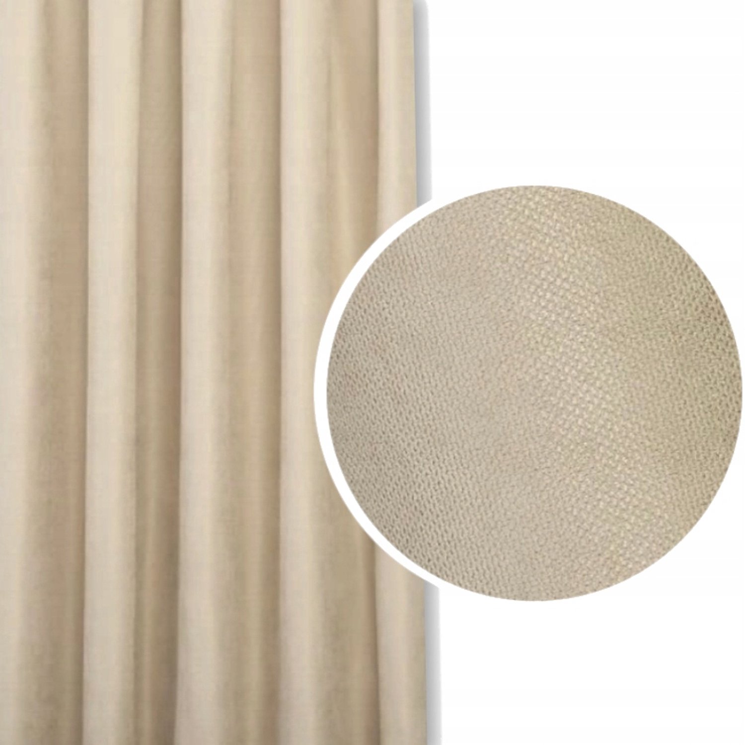 PRESTIQUA EFE Verduisterende Gordijn Beige 50x170cm - Zachte Velours Stof