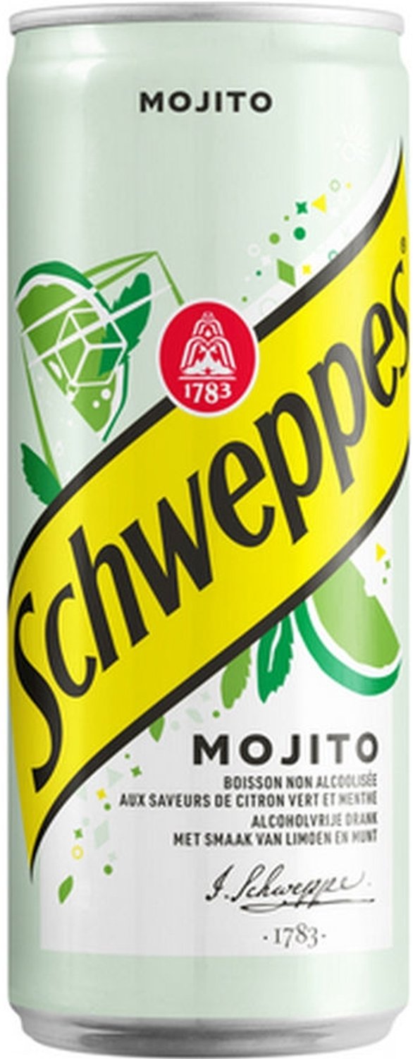 Schweppes - Mojito Frisdrank - 24 x 0,33 Liter blik
