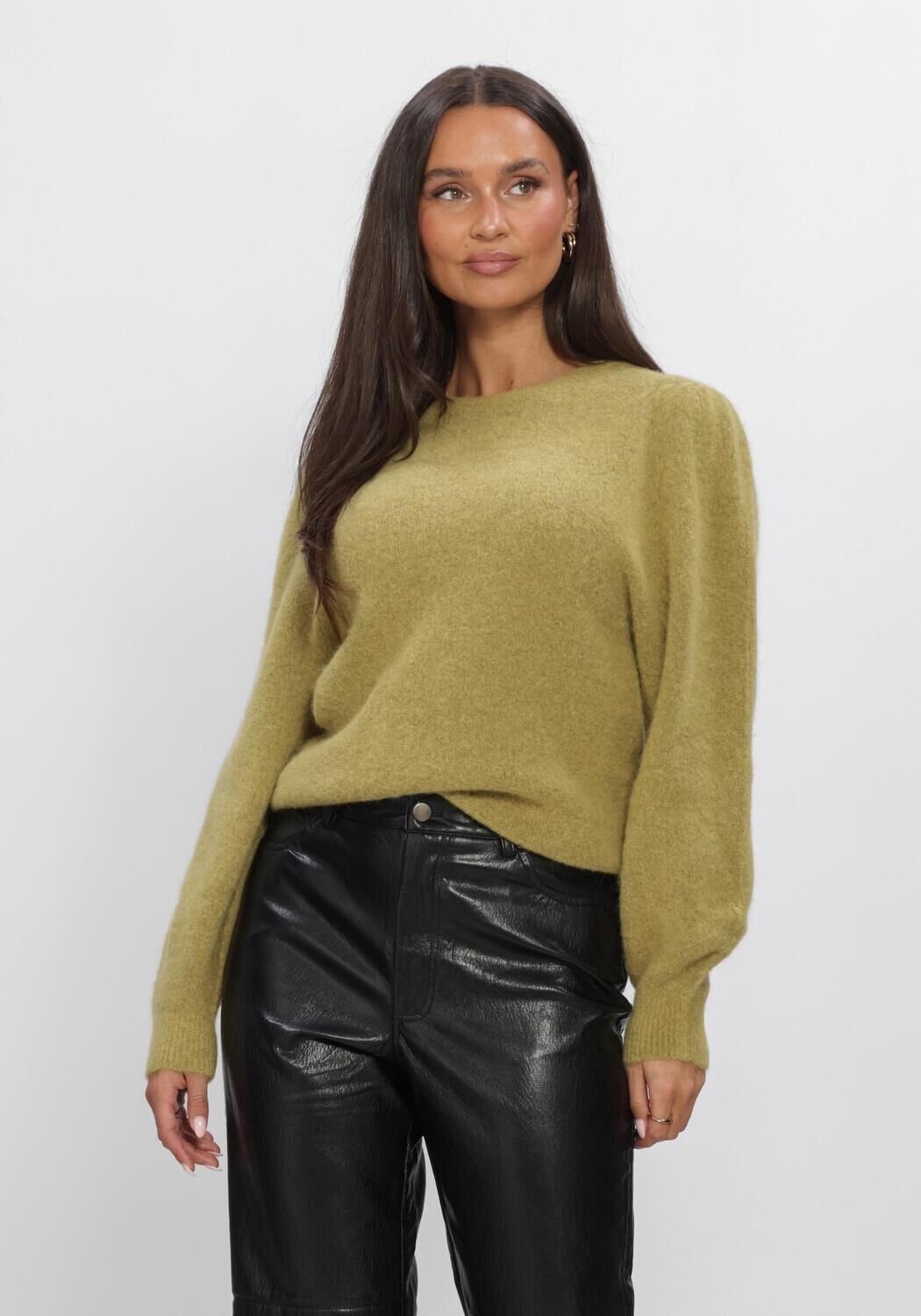 AAIKO Denize Wp 389 Truien & vesten Dames - Sweater - Hoodie - Vest- Ecru - Maat XS