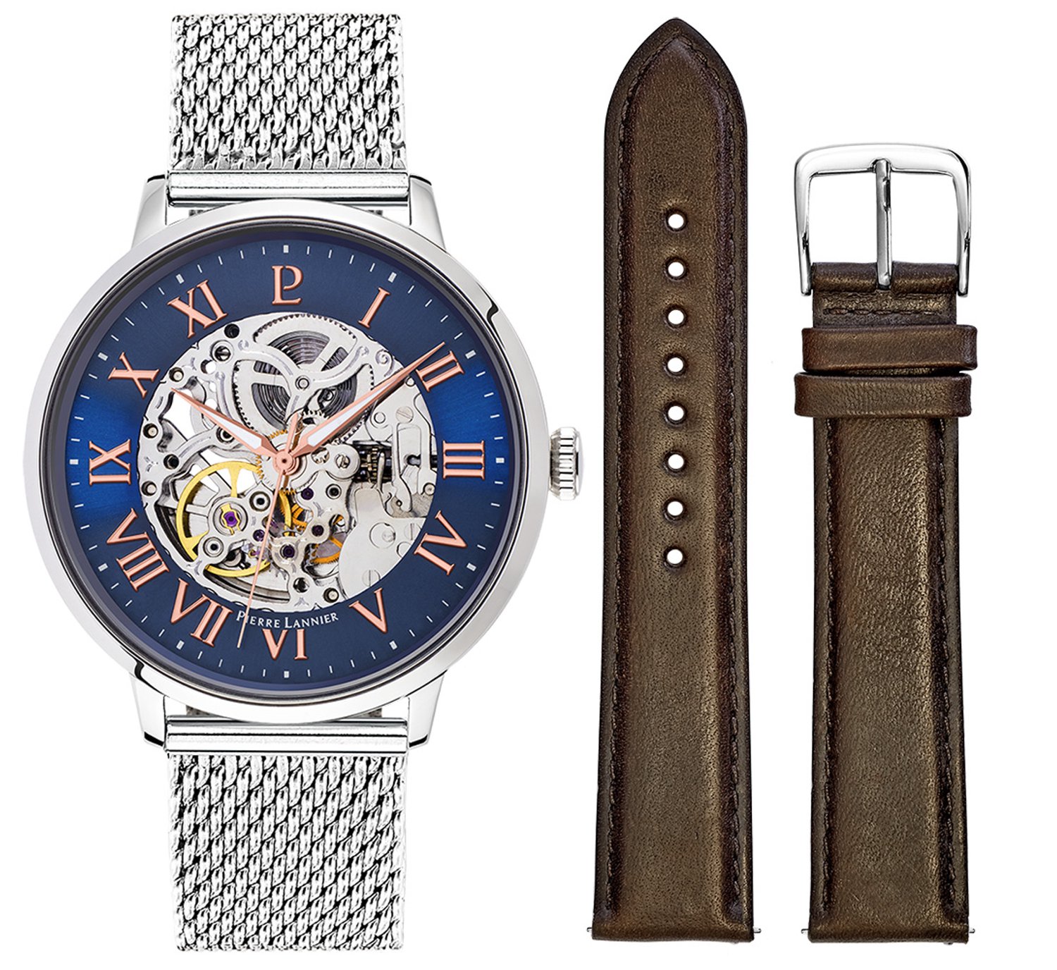 Pierre Lannier 391C168 Horloge - Staal - Zilverkleurig - Ø 42 mm