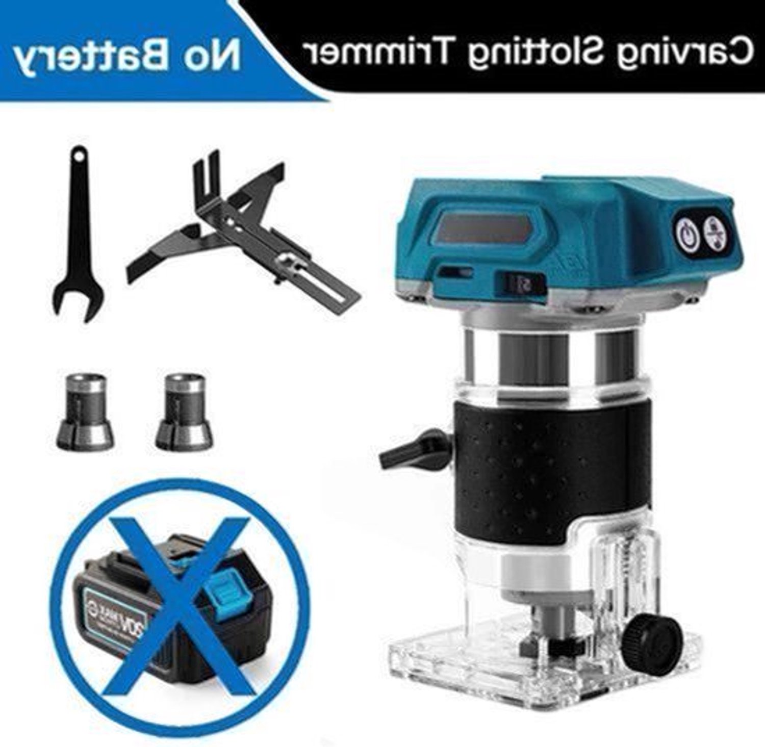Borstelloze Houten - Router Machine - Houtbewerking Elektrische - Trimmer - Houten Carving Malen Snijdende - Power Tools - 30000RPM