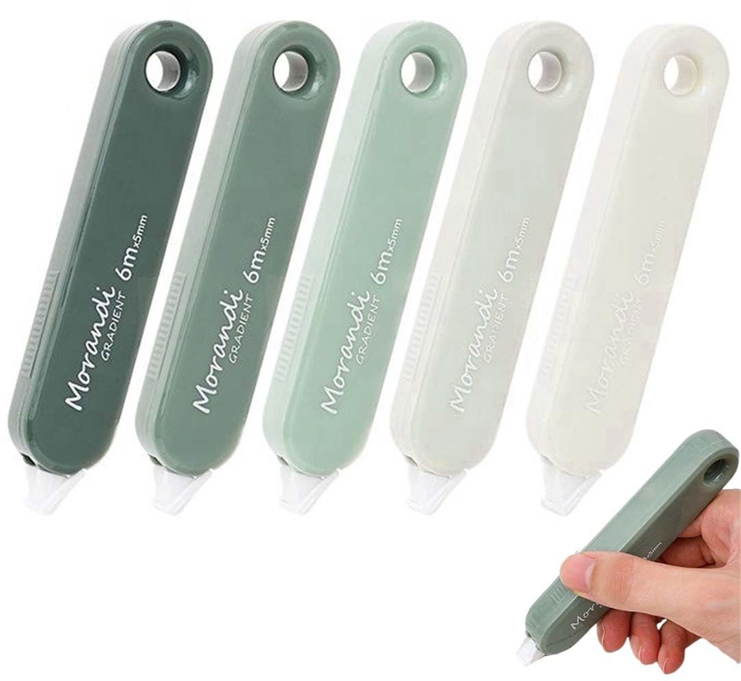 Set van 5 Correctie Rollers 5 m x 5 mm voor Snel Corrigeren