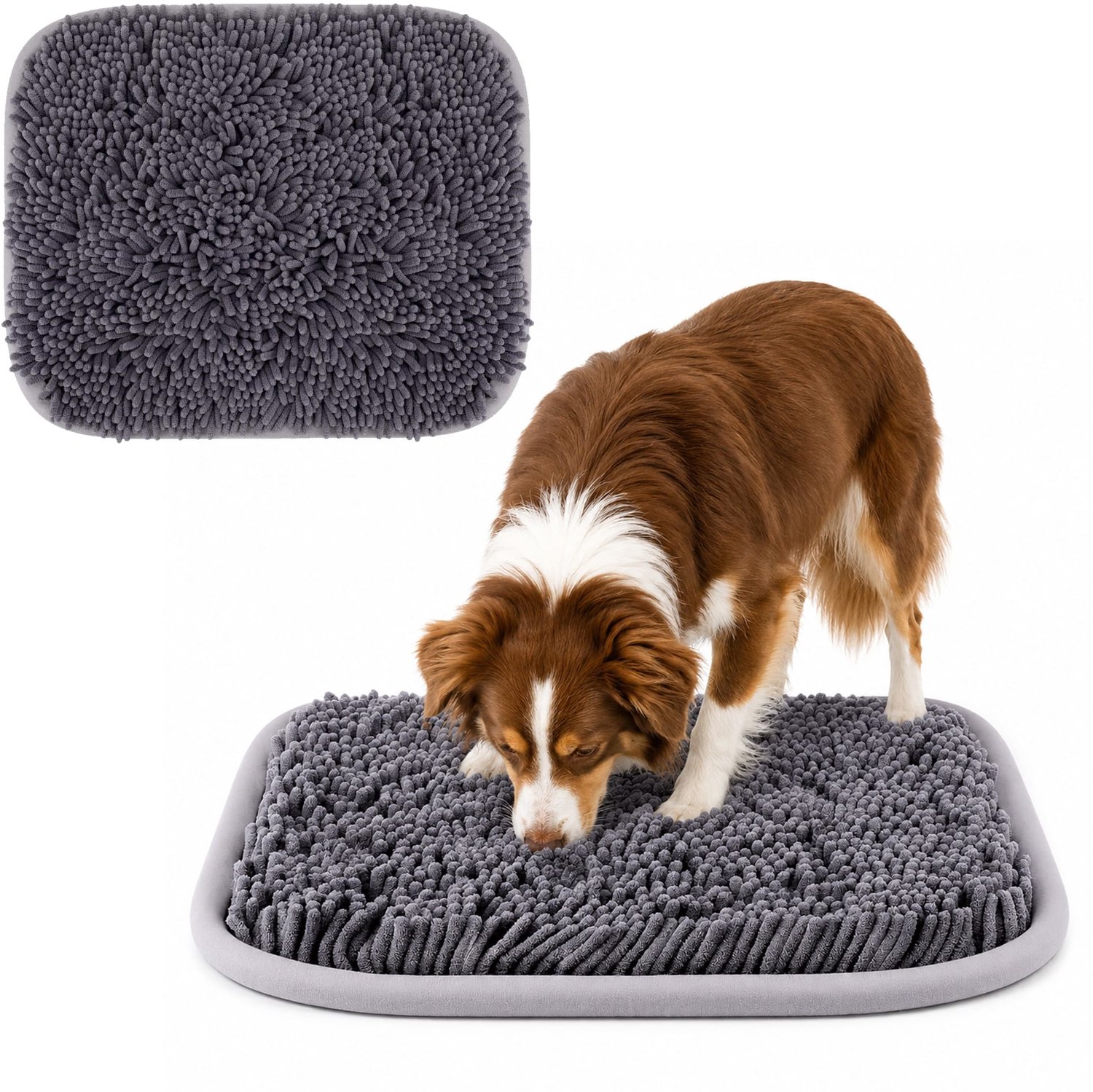 Nolad - Snuffelmat Hond - Honden speelgoed - 53 x 43CM - Grijs