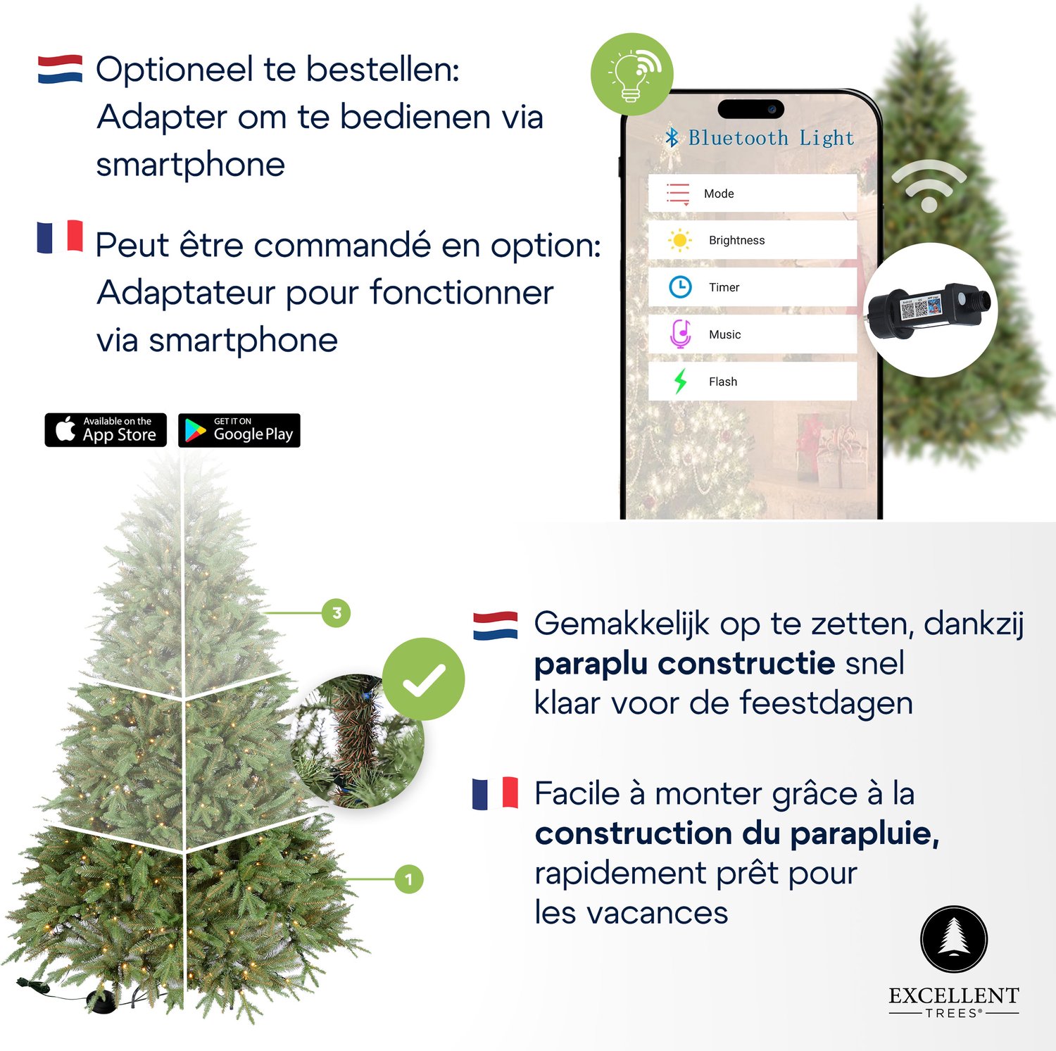 Excellent Trees® LED Ulvik 300 cm - Premium XL Kerstboom met 860 lampjes - ⌀178cm - 300cm – foto 6